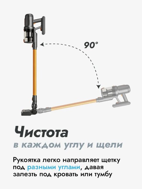 Пылесос вертикальный беспроводной для дома DMVC-3038