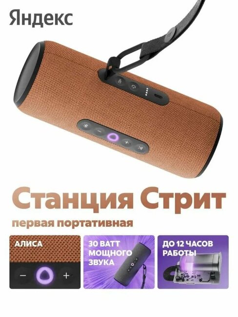 Яндекс Станция Стрит с Алисой 30 Вт