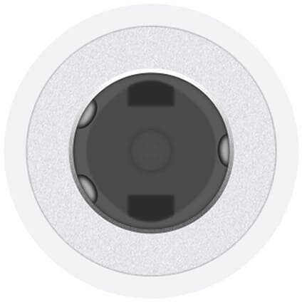 Адаптер Apple Lightning на Jack 3,5 мм белый